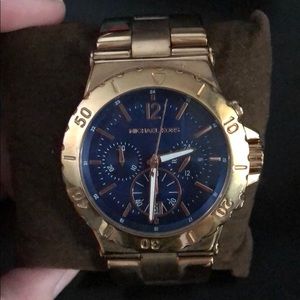 Michael Kors Rose Gold and Navy watch